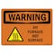 Signmission OSHA WARNING Sign, Pit Furnace Hot Surface, 10in X 7in Rigid Plastic, 10" W, 7" H, Landscape OS-WS-P-710-L-12318 - alternate 1